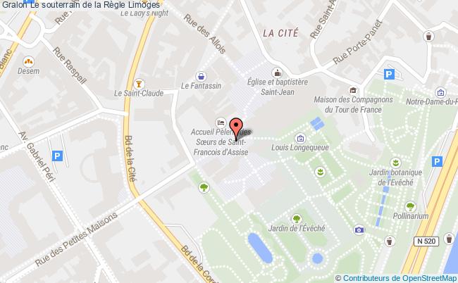 plan Souterrains De La Règle - Visite Guidée Limoges