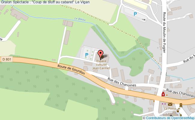 plan Spectacle : "coup De Bluff Au Cabaret" Le Vigan