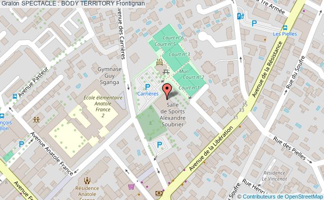 plan Spectacle : Body Territory Frontignan