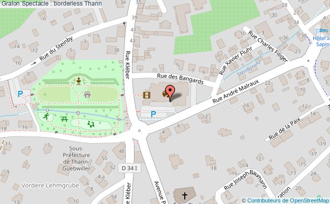 plan Spectacle : Borderless Thann