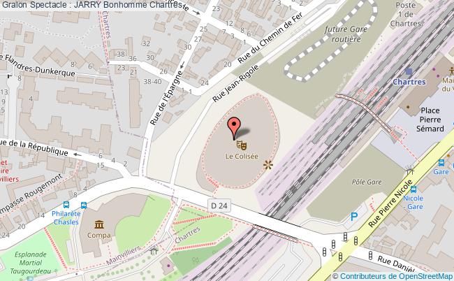 plan Spectacle : Jarry Bonhomme Chartres