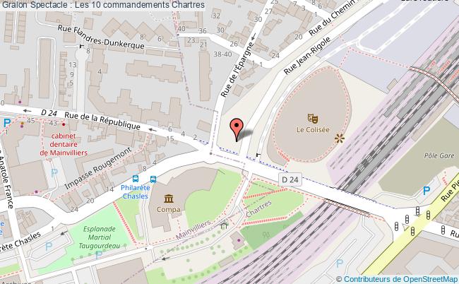 plan Spectacle : Les 10 Commandements Chartres