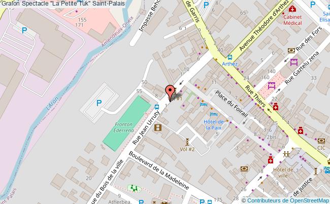 plan Spectacle "la Petite Tuk" Saint-Palais