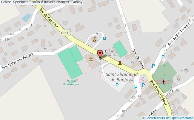 plan Spectacle "paulo à Travers Champs" Canisy