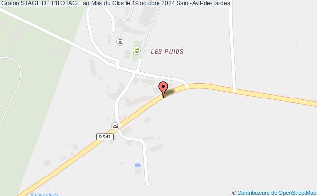 plan Stage De Pilotage Au Mas Du Clos Le 19 Octobre 2024 Saint-Avit-de-Tardes