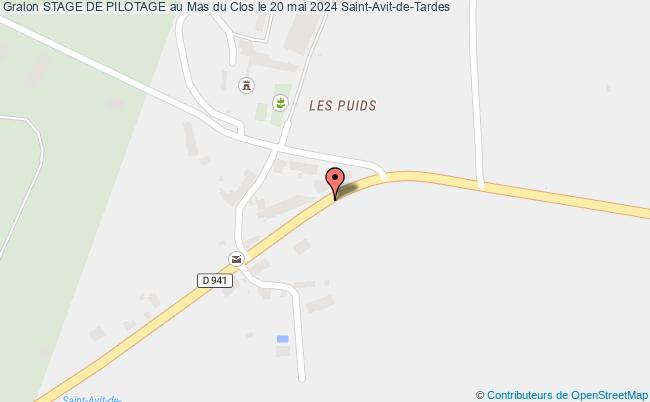 plan Stage De Pilotage Au Mas Du Clos Le 20 Mai 2024 Saint-Avit-de-Tardes