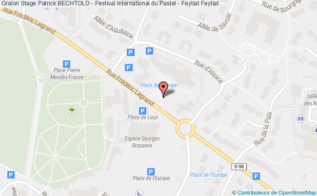 plan Stage Patrick Bechtold - Festival International Du Pastel - Feytiat Feytiat