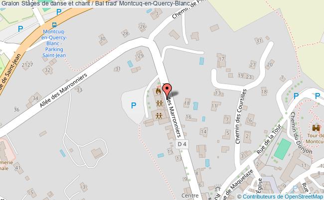 plan Stages De Danse Et Chant / Bal Trad’ Montcuq