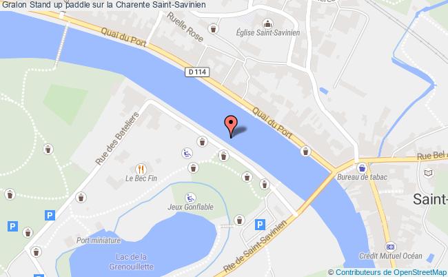 plan Stand Up Paddle Sur La Charente Saint-Savinien