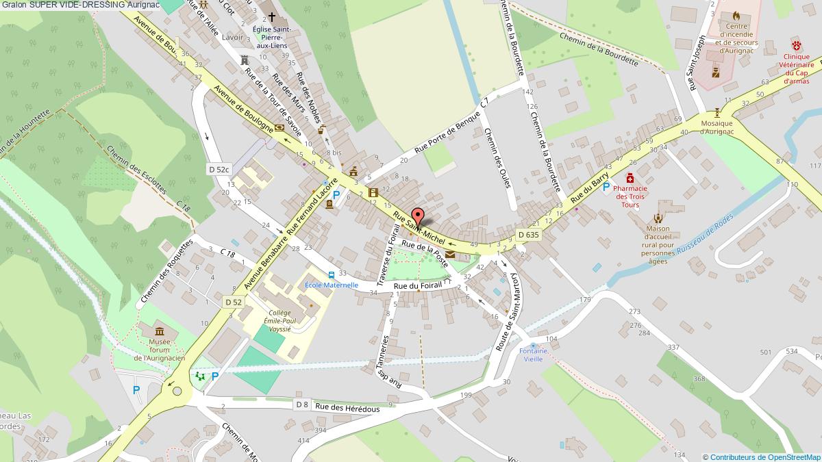 plan Super Vide-dressing Aurignac
