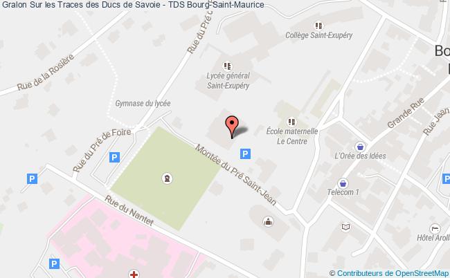 plan Sur Les Traces Des Ducs De Savoie - Tds Bourg-Saint-Maurice