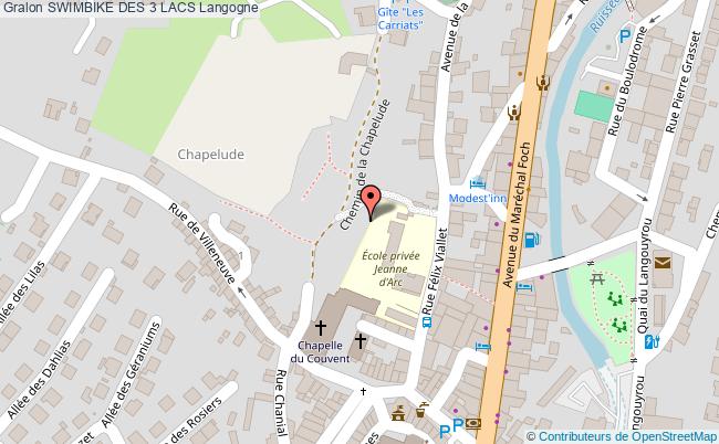 plan Swimbike Des 3 Lacs Langogne