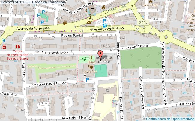 plan Tartuffe Canet-en-Roussillon