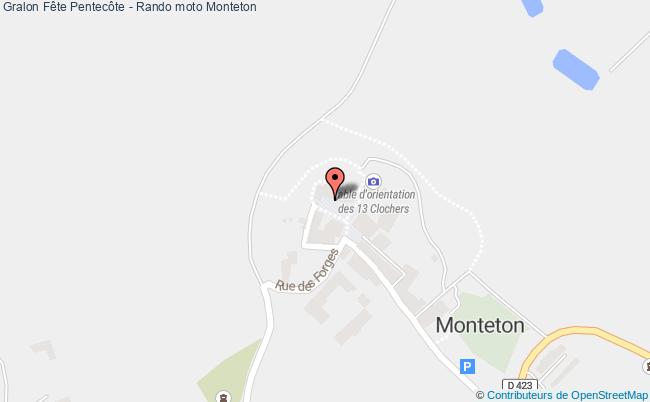 plan Téléthon Organisé Par Rando Moto Monteton Monteton