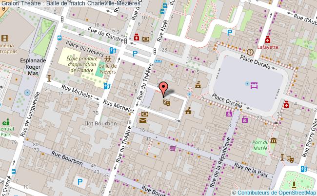 plan Théâtre : Balle De Match Charleville-Mézières