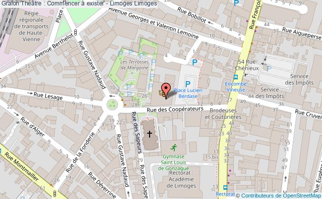 plan Théâtre : Commencer à Exister - Limoges Limoges