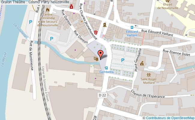 plan Théâtre : Cosmo Party Nouzonville