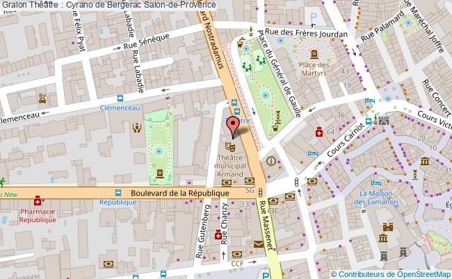 plan Théâtre : Cyrano De Bergerac Salon-de-Provence