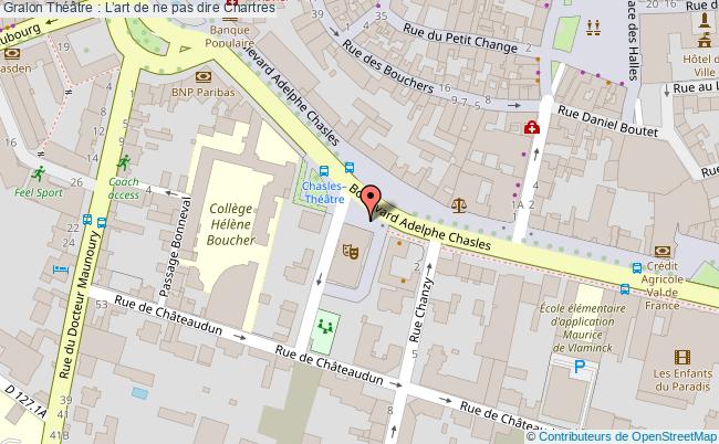 plan Théâtre : L’art De Ne Pas Dire Chartres