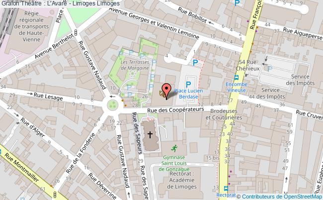 plan Théâtre : L'avare - Limoges Limoges