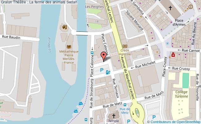 plan Théâtre : La Ferme Des Animals Sedan