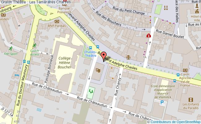 plan Théâtre : Les Téméraires Chartres