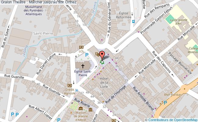 plan Théâtre : Marcher Jusqu'au Soir Orthez