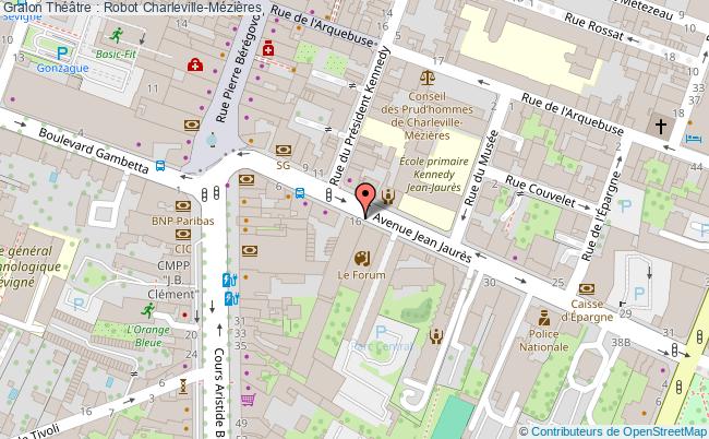 plan Théâtre : Robot Charleville-Mézières