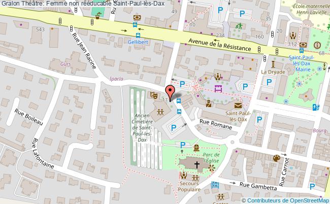 plan Théâtre: Femme Non Rééducable Saint-Paul-les-Dax