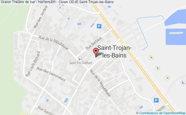 plan Théâtre De Rue - Hat'tension - Clown Odje Saint-Trojan-les-Bains