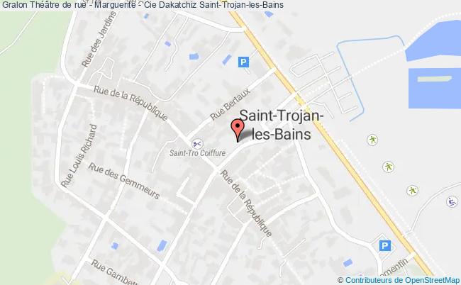 plan Théâtre De Rue - Marguerite - Cie Dakatchiz Saint-Trojan-les-Bains