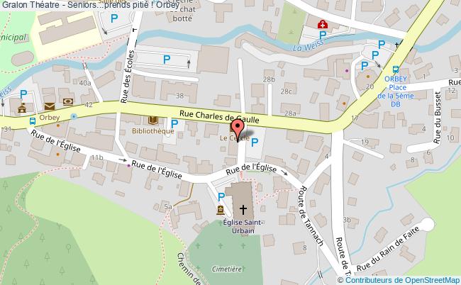 plan Théatre - Du Rififi Au Couvent Orbey