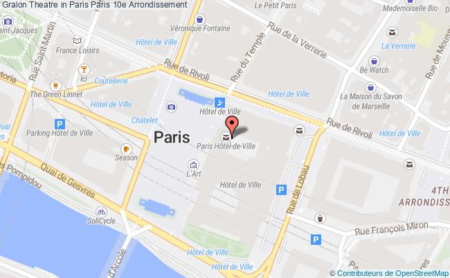plan Theatre In Paris Paris