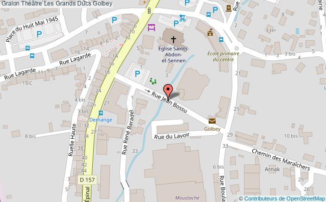 plan Théâtre Les Grands Ducs Golbey