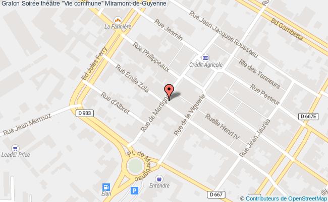 plan Théâtre - Pleine Terre Miramont-de-Guyenne