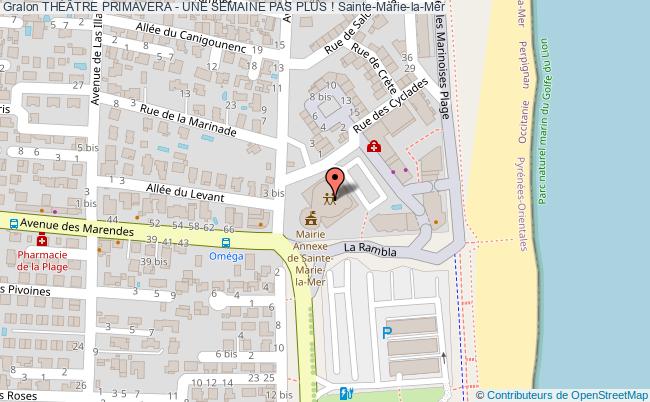 plan ThÉÂtre Primavera - Une Semaine Pas Plus ! Sainte-Marie