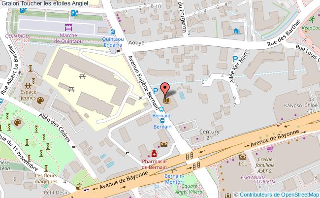 plan Toucher Les étoiles Anglet