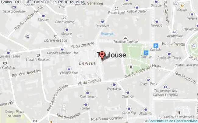 plan Toulouse Capitole Perche Toulouse