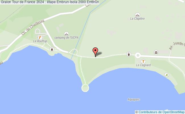 plan Tour De France 2024 : étape Embrun-isola 2000 Embrun