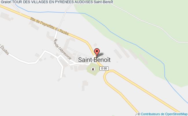 plan Tour Des Villages En PyrÉnÉes Audoises Saint-Benoît