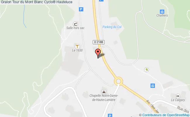 plan Tour Du Mont Blanc Cyclo® Hauteluce