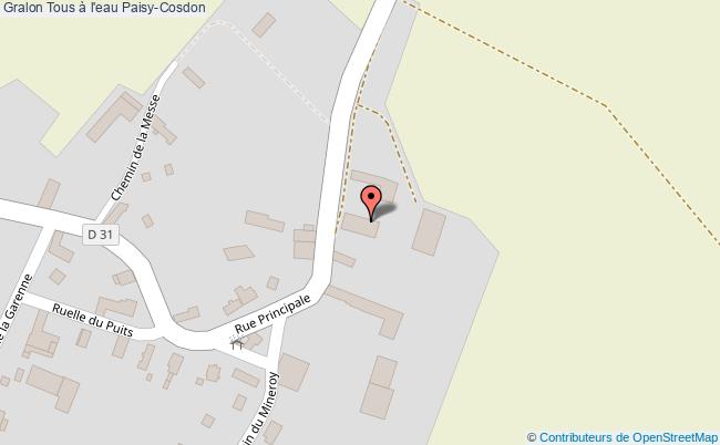 plan Tous à L'eau Paisy-Cosdon