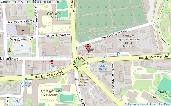 plan Trail > Au Clair De La Lune Saint-Lô