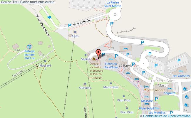 plan Trail Blanc Nocturne Arette