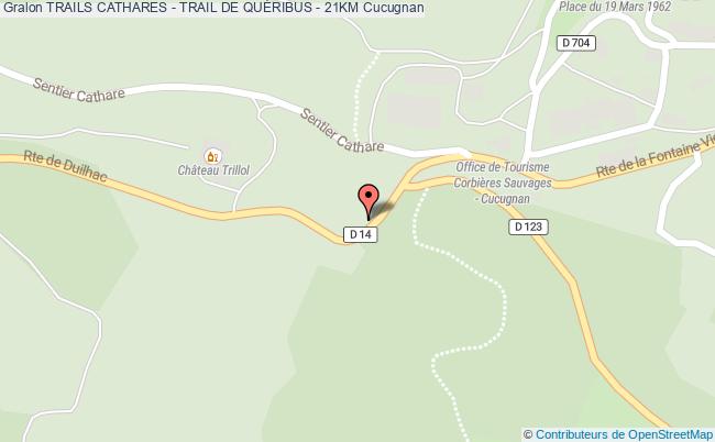 plan Trails Cathares - Trail De QuÉribus - 21km Cucugnan