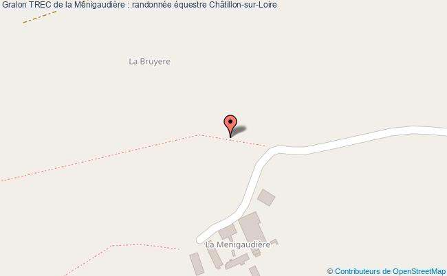 plan Trec De La Ménigaudière : Randonnée équestre Châtillon-sur-Loire