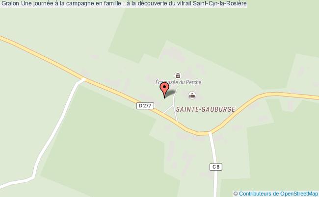 plan Une Journée à La Campagne En Famille : à La Découverte Du Vitrail Saint-Cyr-la-Rosière