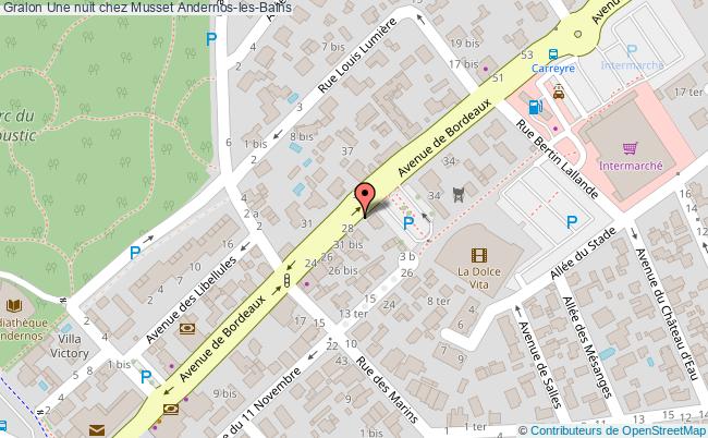 plan Une Nuit Chez Musset Andernos-les-Bains