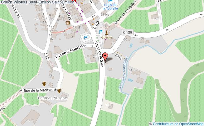 plan Vélotour Saint-emilion Saint-Emilion