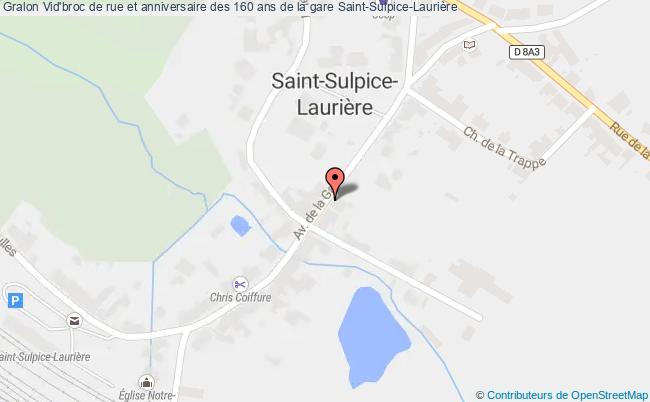 plan Vid'broc De Rue Et Anniversaire Des 160 Ans De La Gare Saint-Sulpice-Laurière